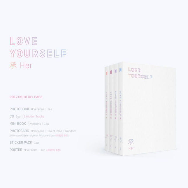 BTS Love Yourself Answer Album (Version S) with RM Photocard, Stickers