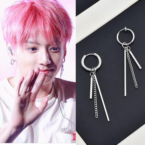 Jual BTS V Taehyung DNA Long Chain Earrings  Shopee Indonesia