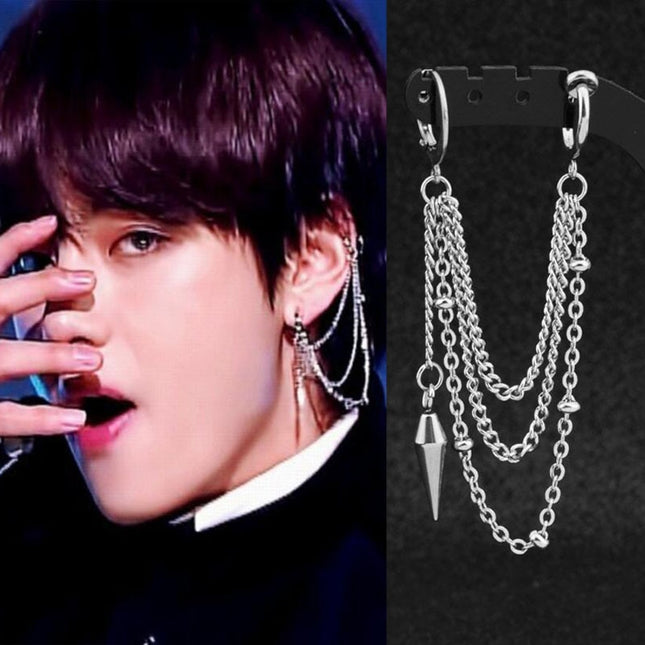 BTS V Taehyung Cross Earrings – Kpop Exchange