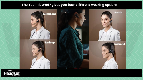 images of a woman wearing each of the four different wearing styles.