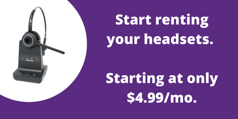 headset rental benefits