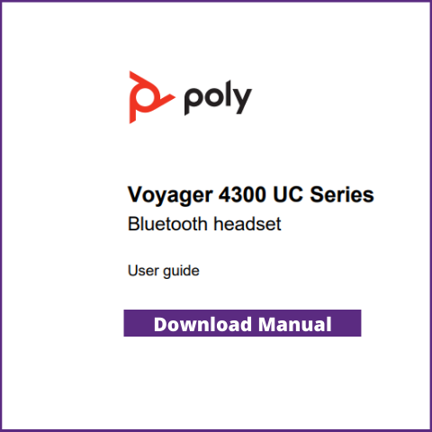 poly voyager 4300 uc manual