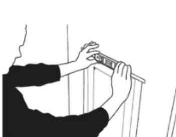 remove door from hinges to prepare for doggy door installation