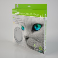 pet-corp cat door for glass box with cat image