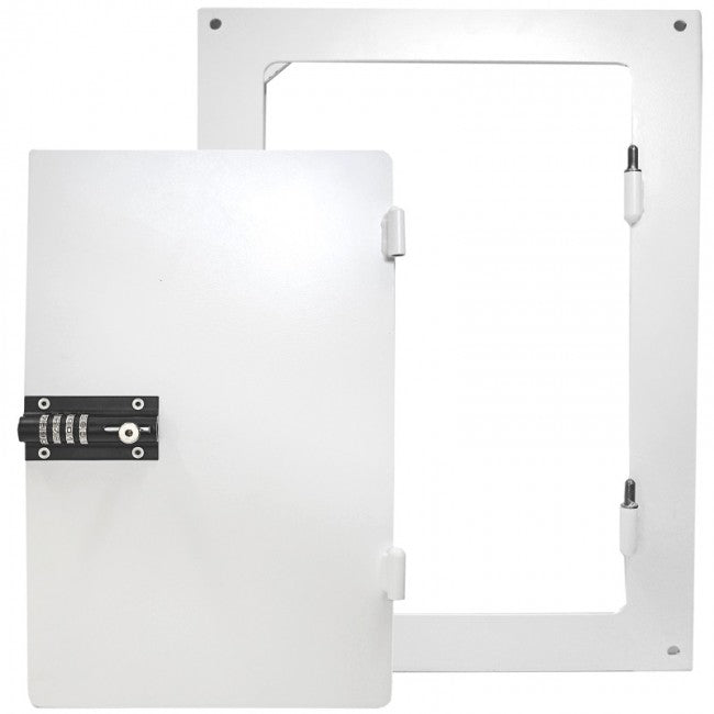 The Watchdog Steel Security Pet Door Cover, which puts 12 gauge steel and a steel combination lock between your home and potential burglars.