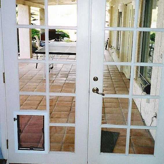 DIY Dog Door for French Door Window Panes - Howchoo