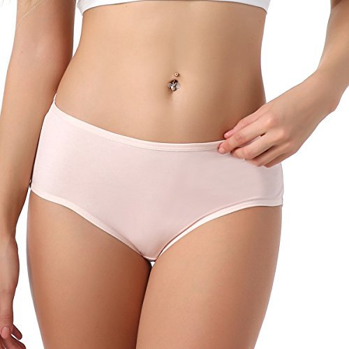 KNITLORD Womens Cotton Stretch Brief Panties Low Rise 6 Pack Assorted  Colors