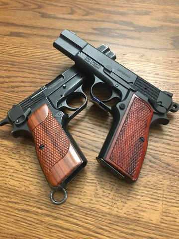 Browning Hi Power Rosewood Grips