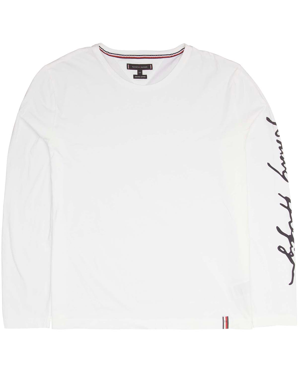 Men's Signature Logo Long-Sleeved Organic Cotton T-Shirt
