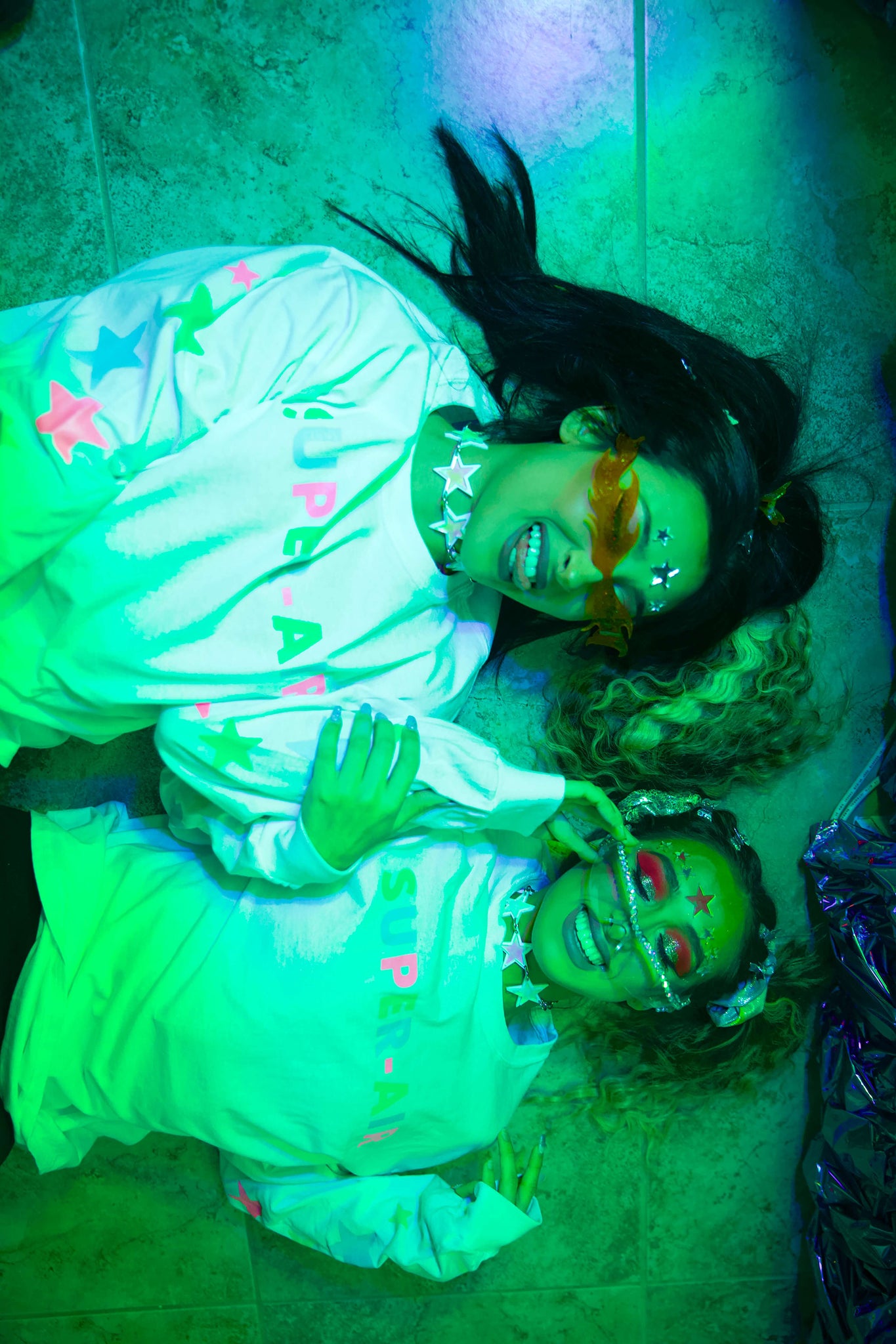 Festy Besty Super-Air Glow In The Dark (Vanessa Seco, Pamela Seco, & Marina Fini Photoshoot)