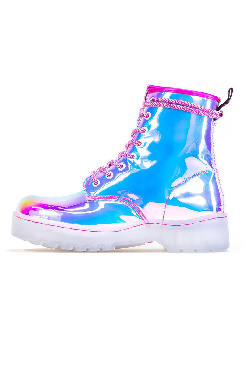 Super-Air Iridescent Combat Boot 