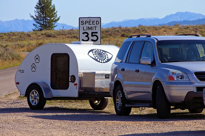 Camper on the road