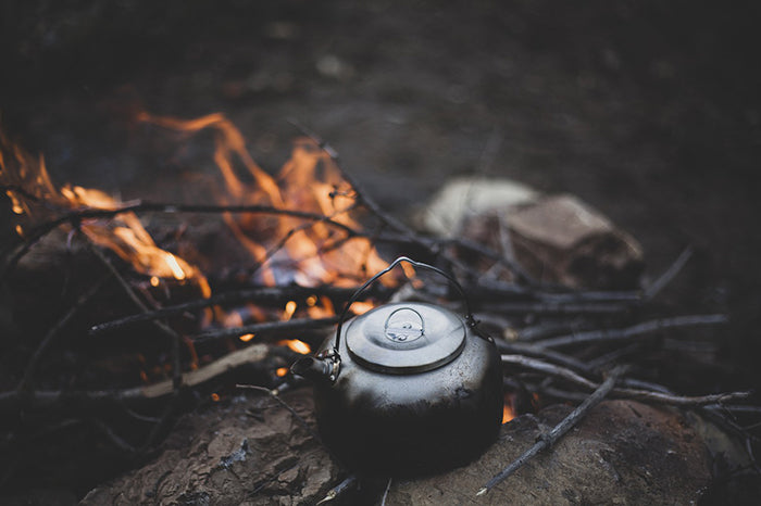 Camping at night