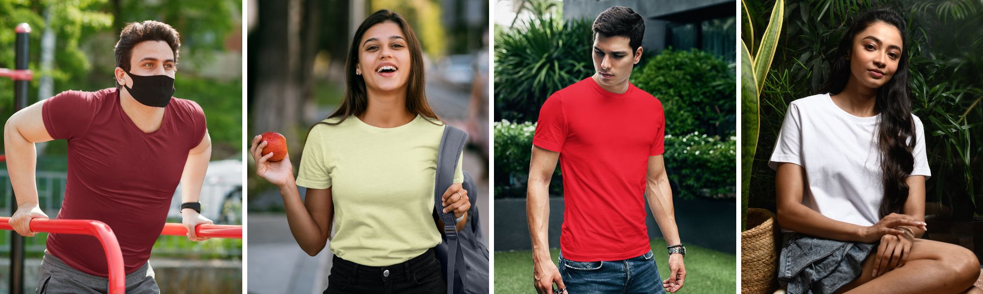 Plain Cotton T-shirt Combo For Men & Women Collection Page Gogirgit