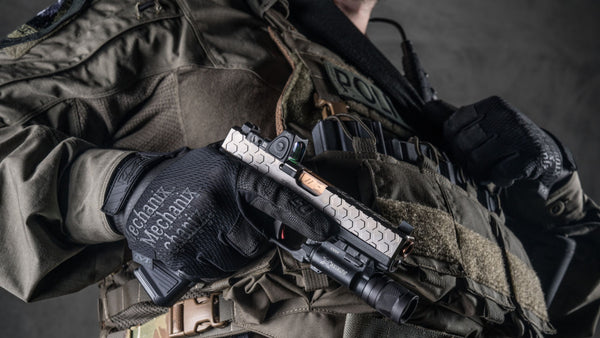 High-Dexterity Black Tactical Gloves