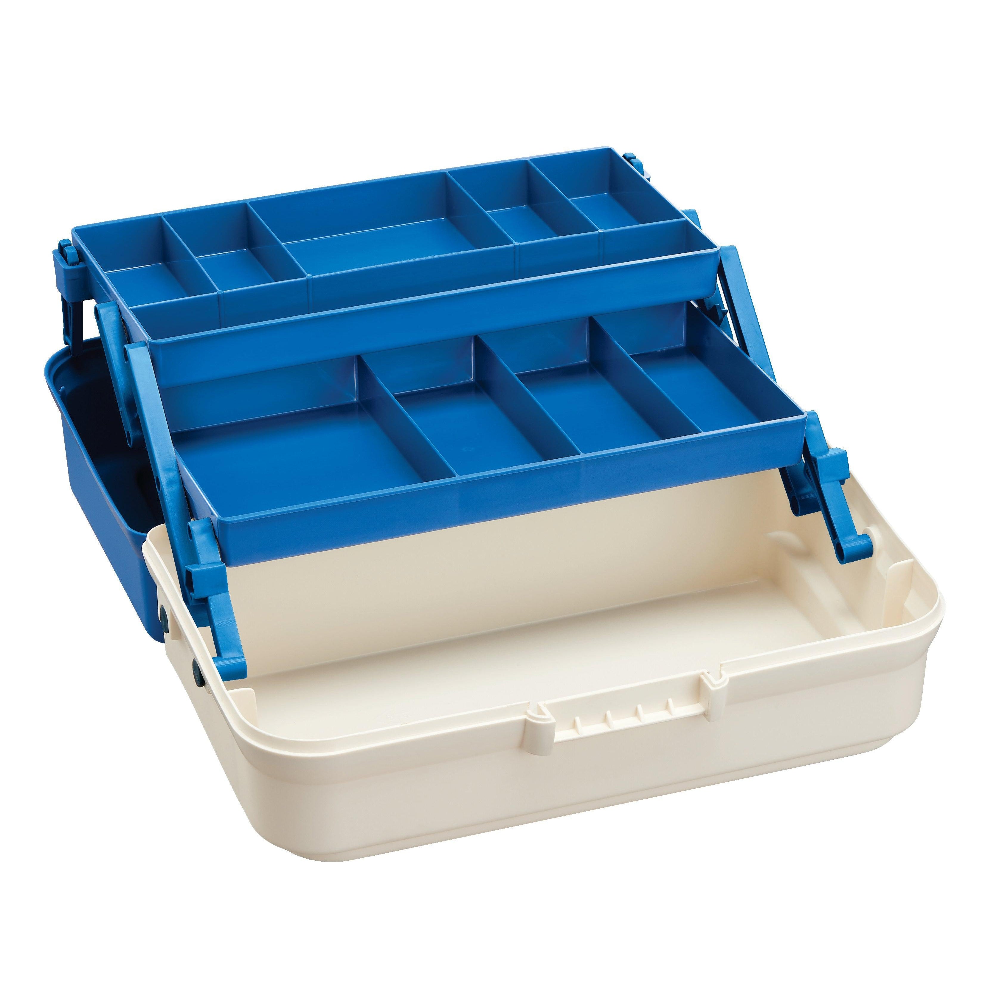 Panaro  143 White and Blue Tackle Box, with 2 Shelves - BellGear