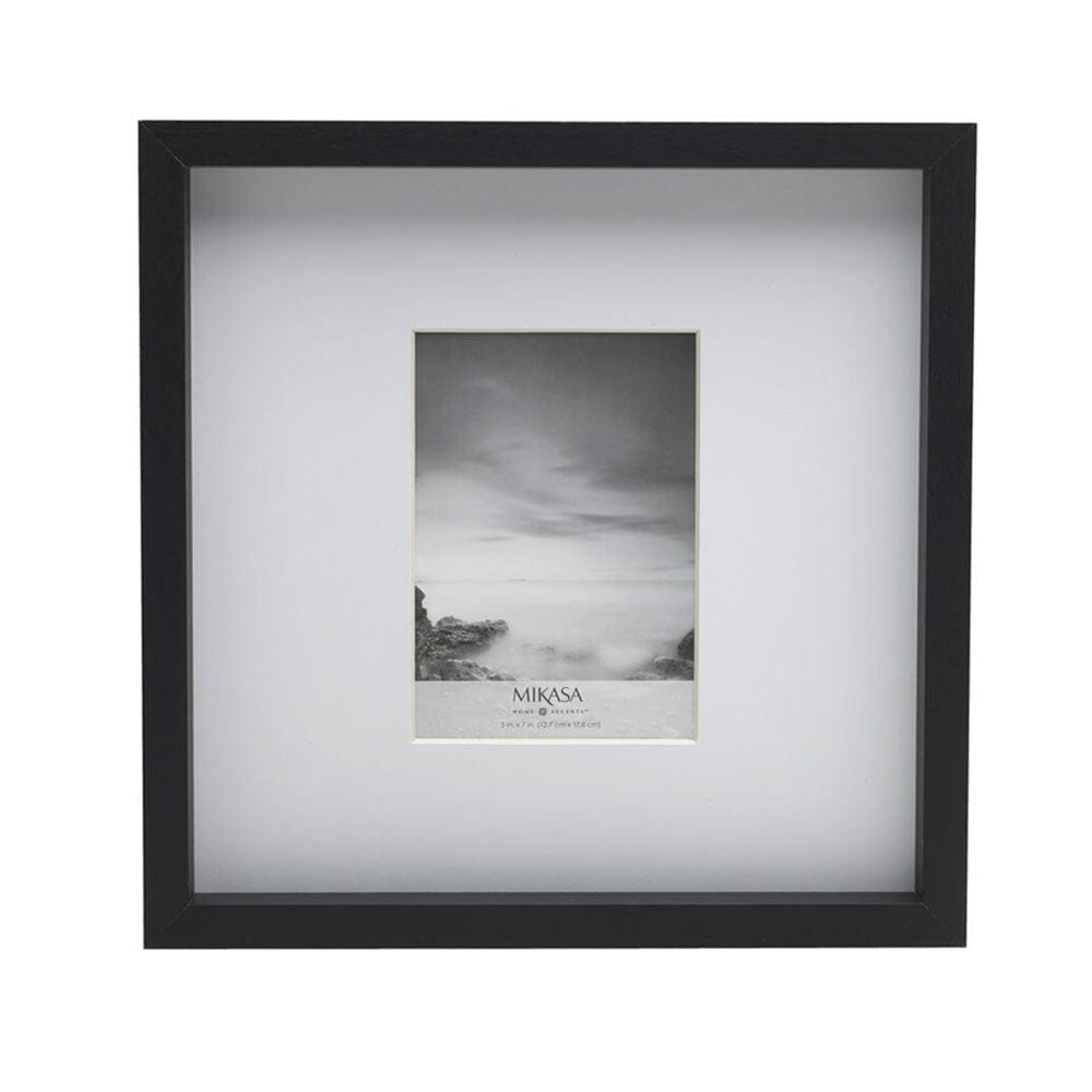 Black 16 x 16 Gallery Frame, Matted to 5 x 7