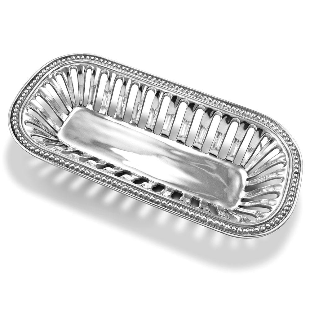 Flutes and Pearls Bread Basket