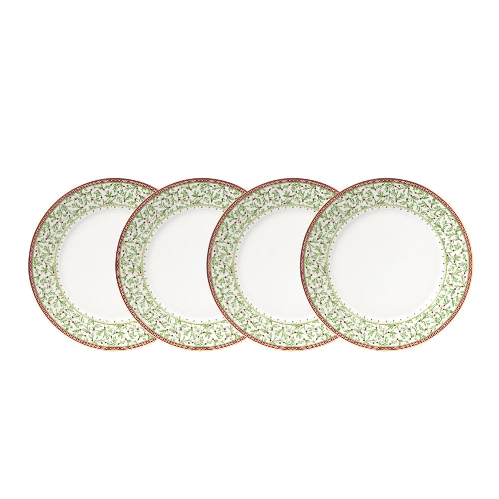 Holiday Traditions Set of 4 Dinner Plates