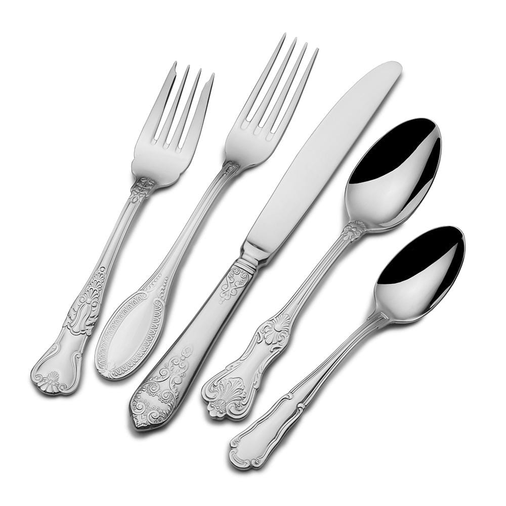Luxe 77 Piece Flatware Set, Service for 12
