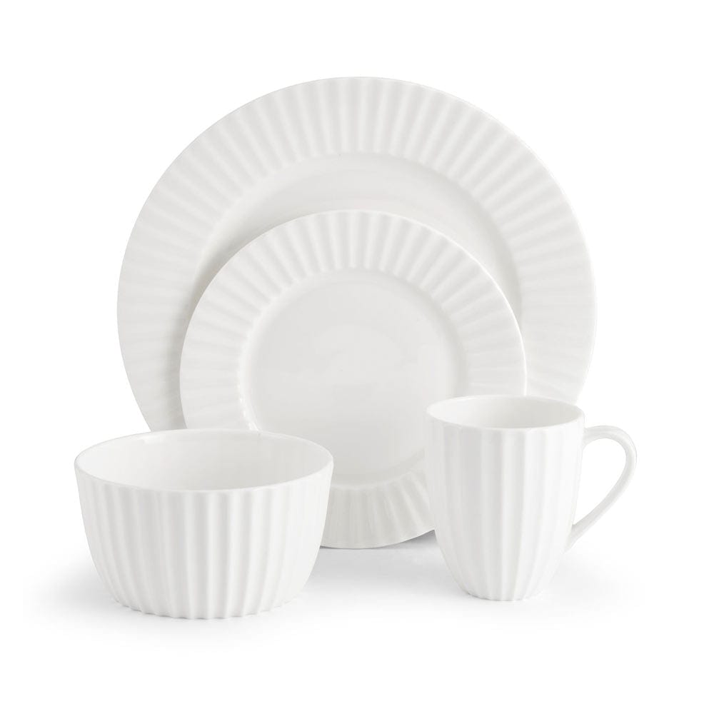 Sawyer Fluted 4 Piece Place Setting