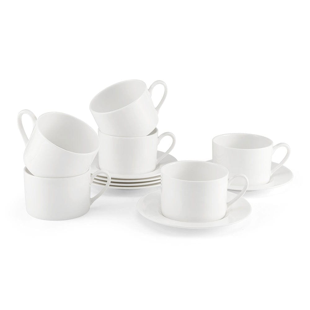 Sawyer Rim Set of 6 Cups and Saucers