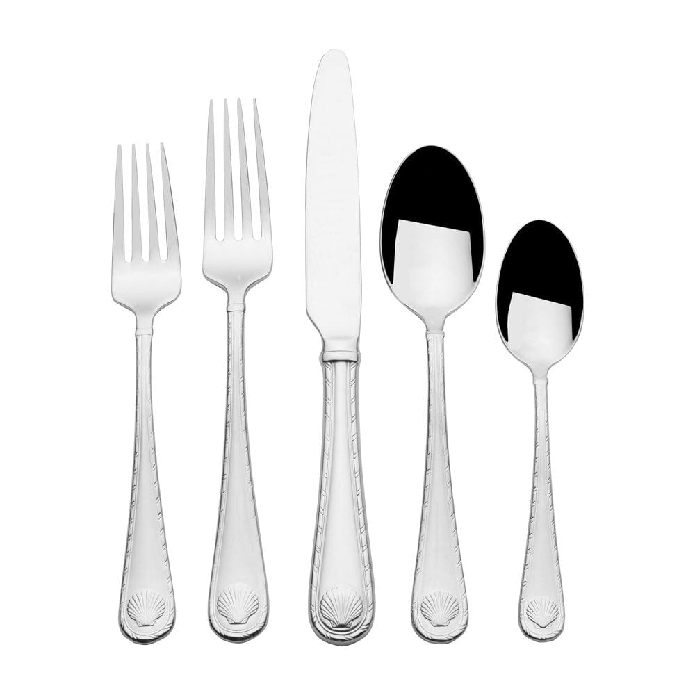 Shell 45 Piece Flatware Set, Service for 8