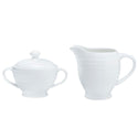 Mikasa Swirl Bone Sugar & Creamer Set