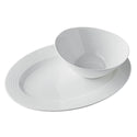 Mikasa Swirl Bone Vegetable Bowl & Serve Platter Set