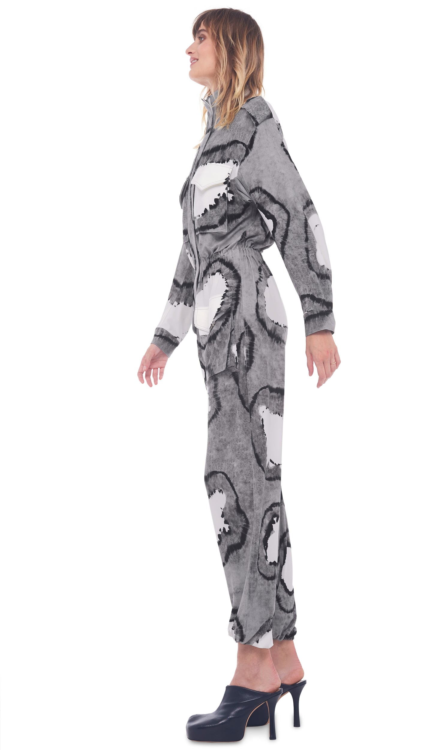 norma kamali tie dye jumpsuit