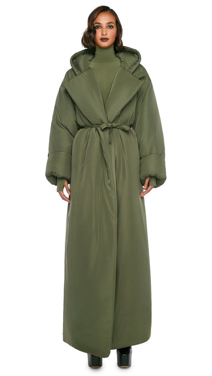 Norma Kamali Sleeping Bag Coat In Brown