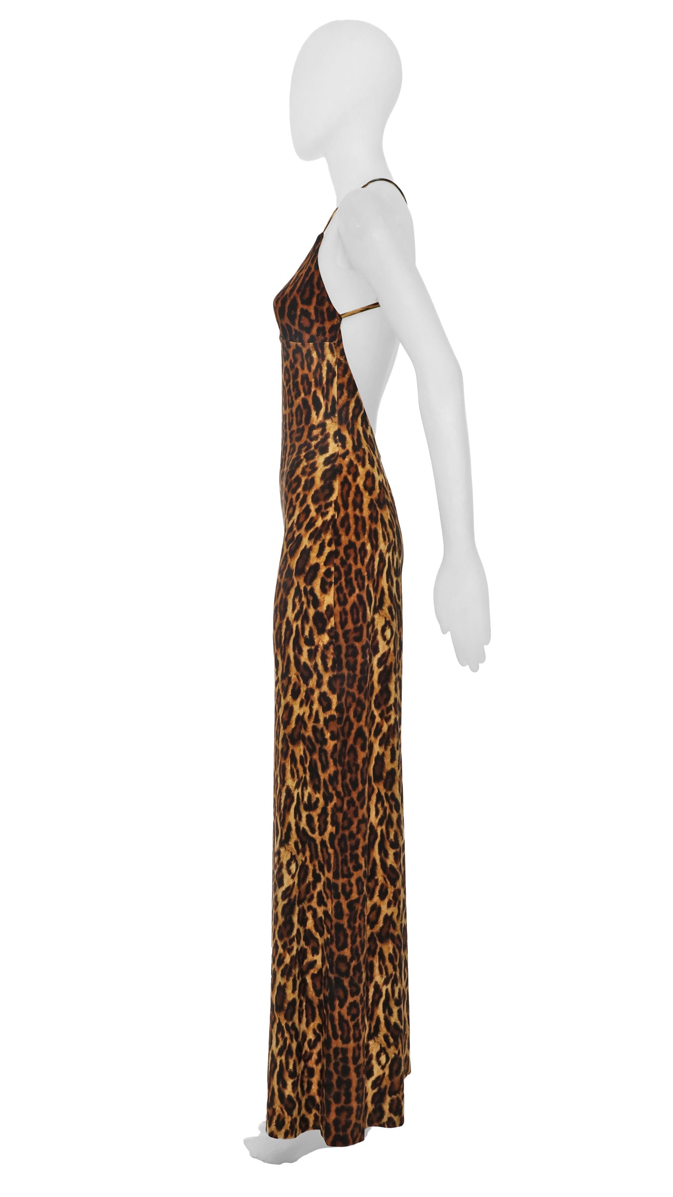 norma kamali leopard print jumpsuit