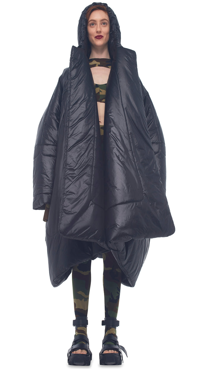 Norma Kamali Sleeping Bag Coat In Brown