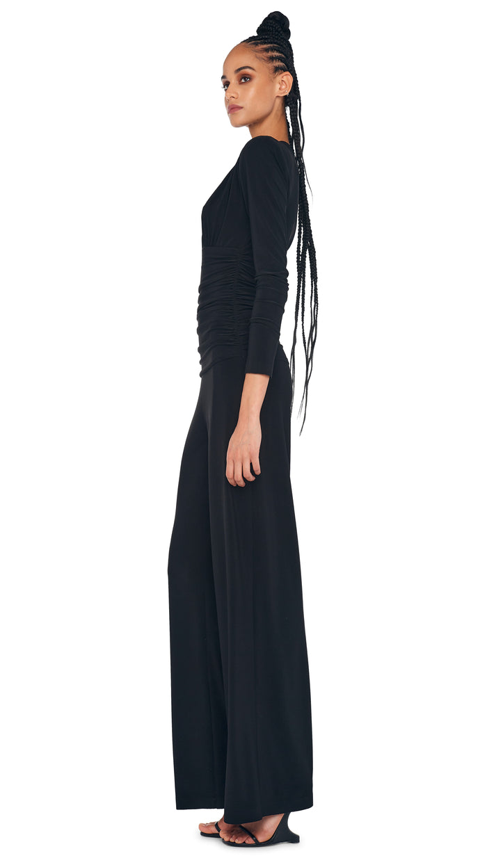 2 in 1 Wide Leg Culotte Jumpsuit and Trousers Black – likemary