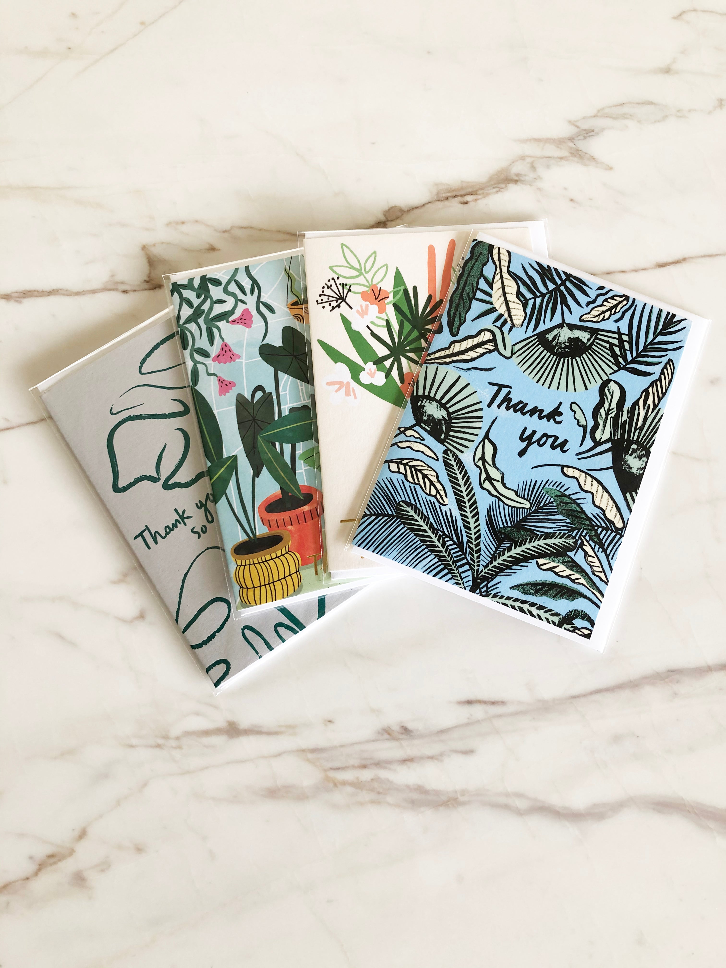 WRAP CARDS // 4 PACK THANK YOU CARDS