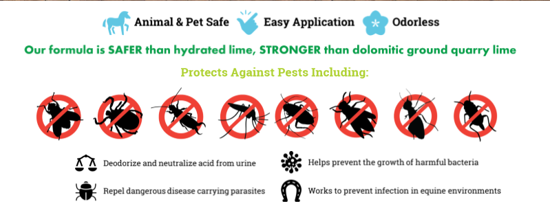 is lime in yard safe for dogs