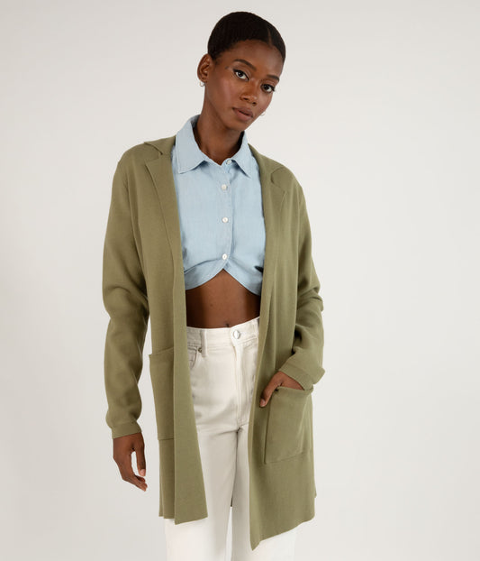 Olive + Oak Pointelle Button Cardi at Von Maur