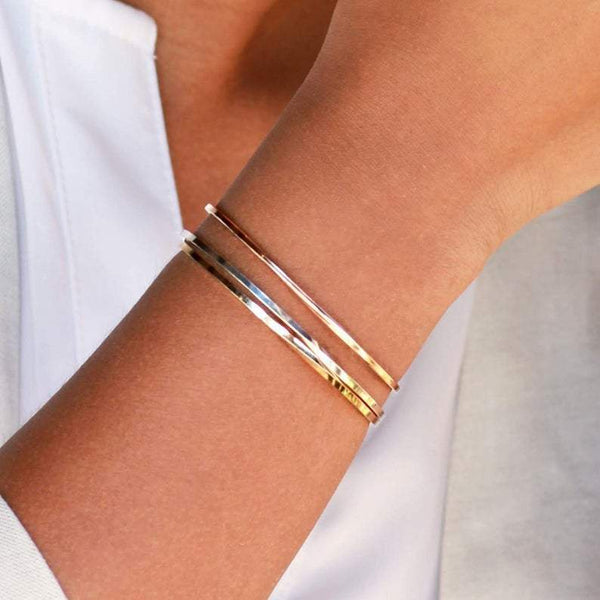 Rose Gold Twist Cuff Bracelet – Lotus Stone Design