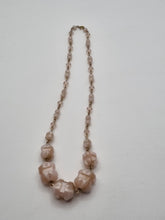 Load image into Gallery viewer, 1930s Deco Pale Pink Glass Necklace
