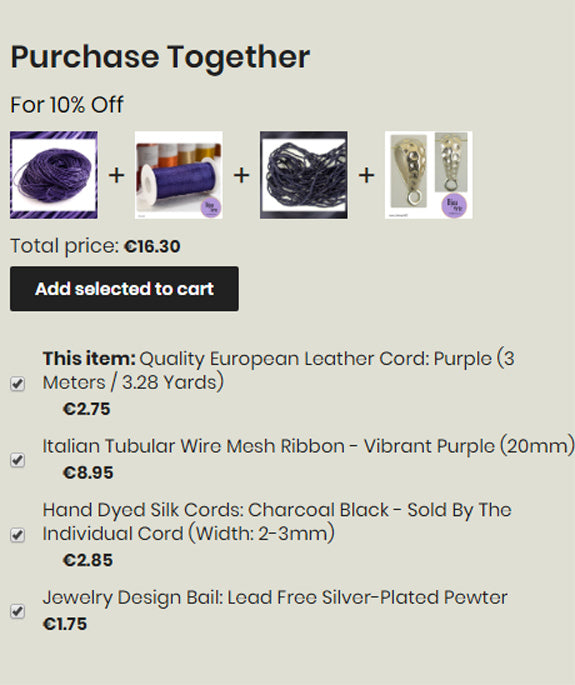 "Purchase Together" Automatic Discounts