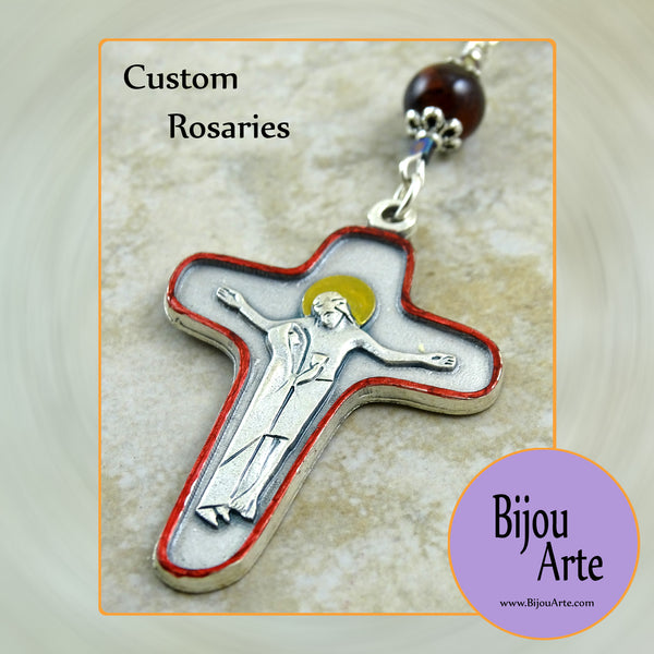 Custom Rosaries, Made In Our Tuscany Studio