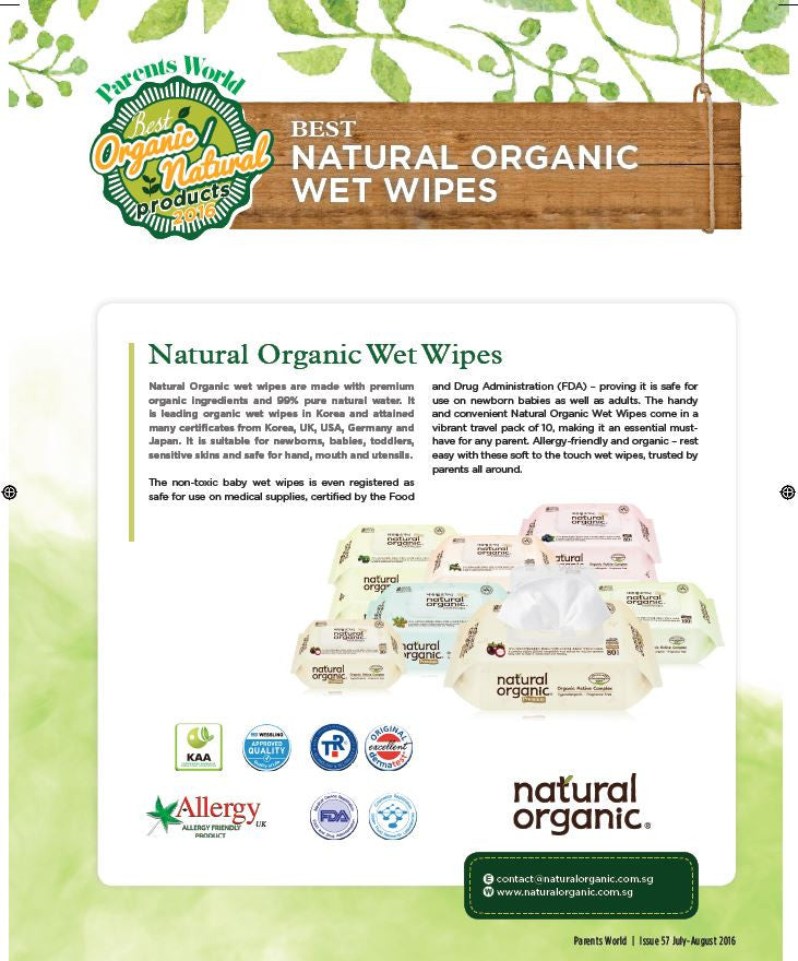 organic wet tissue