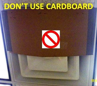 Cardboard Air Blocking