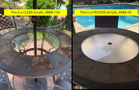 Replacement patio furniture tabletop