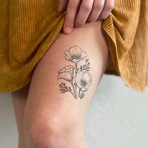 Tattoo uploaded by Rennie Dunne  California poppies  Tattoodo