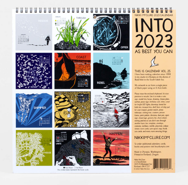 Nikki McClure 2023 Wall Calendar SWALE