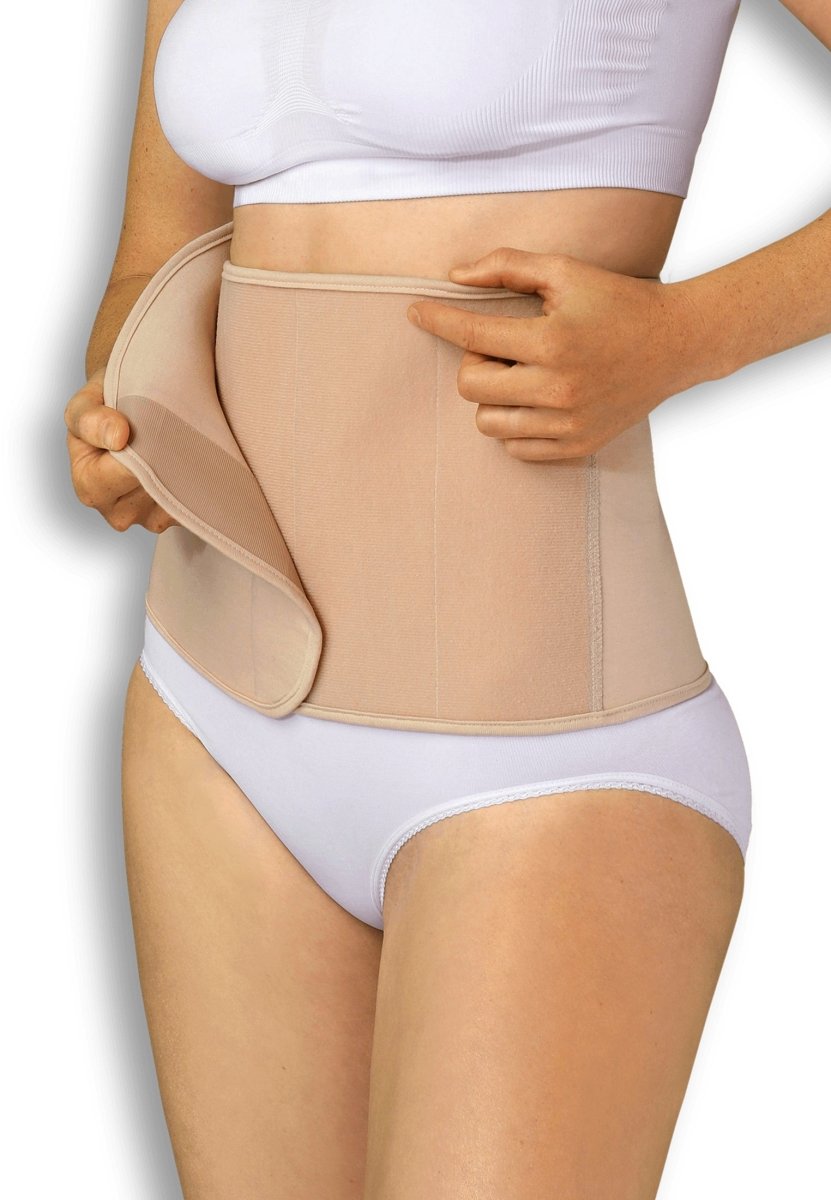 Se Carriwell Belly Binder mavebånd, økologisk bomuld, beige/honey - Carriwell - Support belt - Buump hos Buump