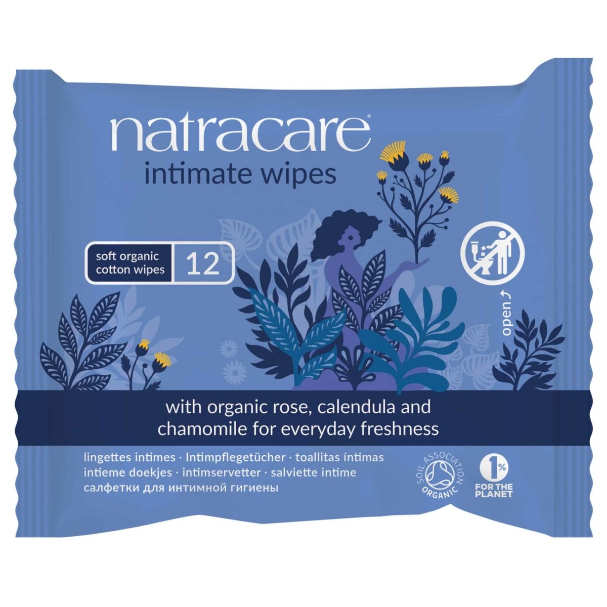 Billede af Natracare intim hygiene vådservietter, økologisk, 12 stk. - Natracare - Intimate care - Buump
