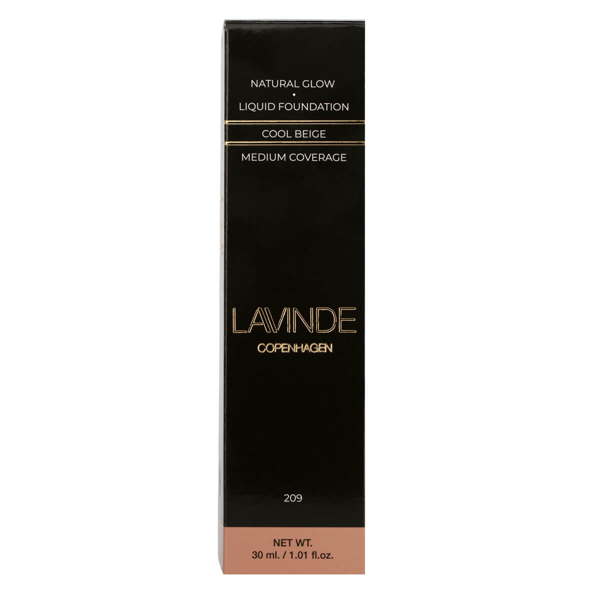 Billede af Lavinde Copenhagen NATURAL GLOW Liquid Foundation Cool Beige (209) 30ml - Lavinde Copenhagen - Cosmetics - Buump