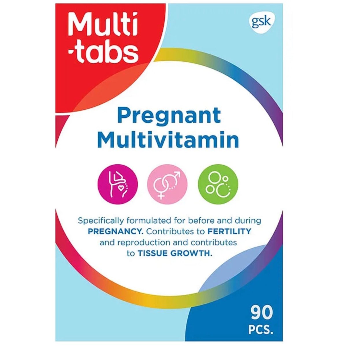 Se Multi - tabs Pregnant, til før og under graviditet, 90 tabletter - Multi - tabs - Vitamins - Buump hos Buump